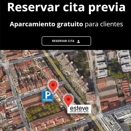Reservar cita previa en Esteve Estudi. Tienda de muebles de cocina y baño en Sabadell